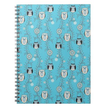 Winter Owls Notebook by StriveDesigns at Zazzle