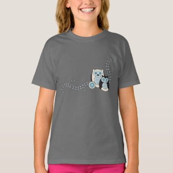Winter Owls T-shirt by StriveDesigns at Zazzle