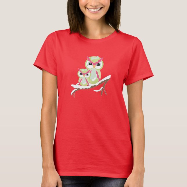 Winter Owls T-Shirt (Front)