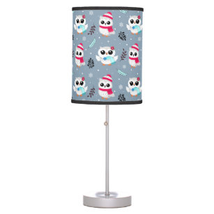 Winter Owls Table Lamp