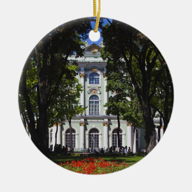 Winter Palace and Hermitage Museum Ceramic Ornament (Front)