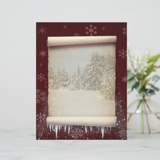 Winter Parchment Illustration (Standing Front)