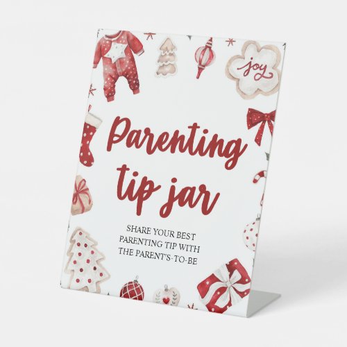 Winter Parenting Tip Jar Advice Sign Baby Shower