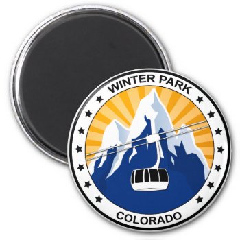 Winter Park Colorado Magnet by StargazerDesigns at Zazzle