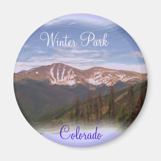 Winter Park Colorado magnet (Front)