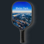 Winter Park Colorado Pickleball Pickleball Paddle<br><div class="desc">The perfect pickleball paddle for when you are missing skiing in Winter Park,  Colorado. The snow covered resort and town captured from the sky and memorialized on a pickleball paddle for off season.</div>