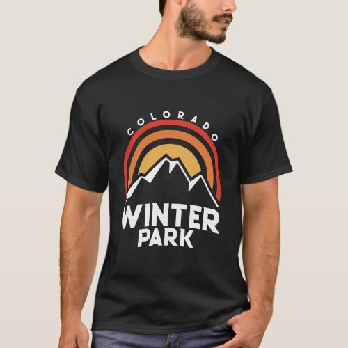 Winter Park Colorado Retro Ski Hoodie T_Shirt
