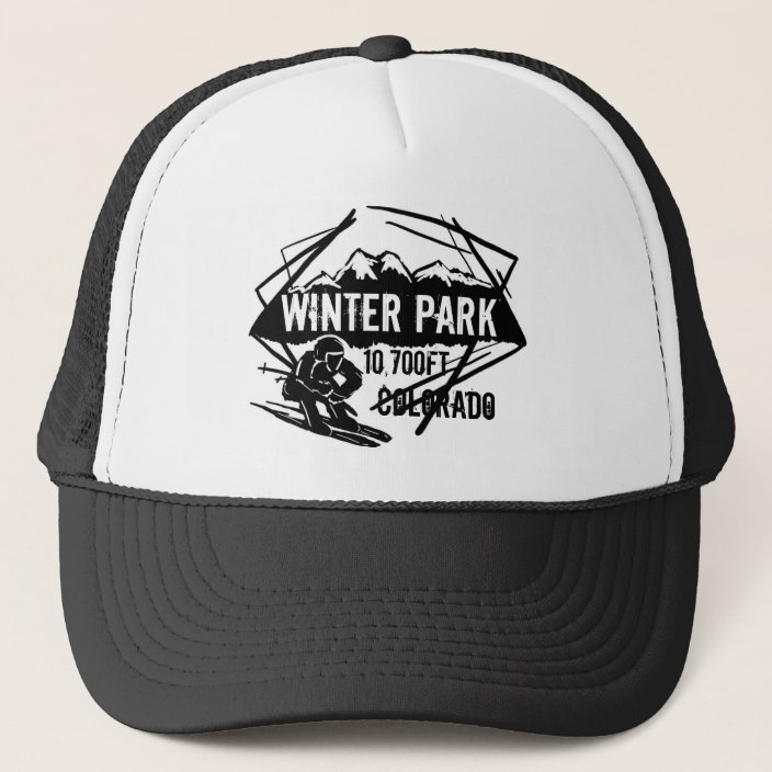 Winter Park Colorado Ski Elevation Logo Hat Zazzle Com