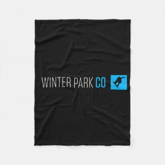Winter Park Colorado Snowboard Box Type Fleece Blanket