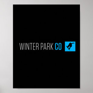 Winter Park Colorado Snowboard Box Type Poster