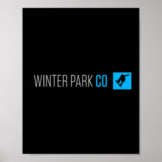 Winter Park Colorado Snowboard Box Type Poster