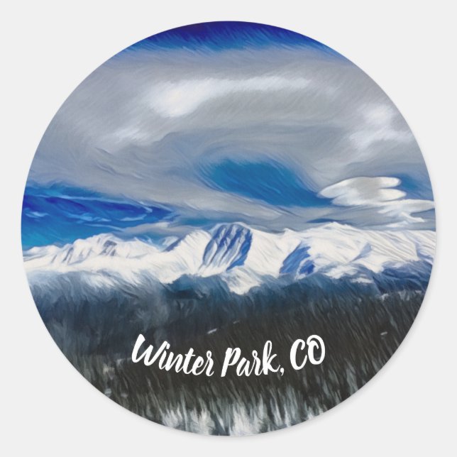Winter Park Colorado Sticker (Front)