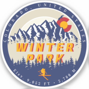 Winter Park Colorado Vintage Ski Souvenirs 80s Sticker