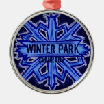 Winter Park Colorado Winter Snowflake Ornament at Zazzle