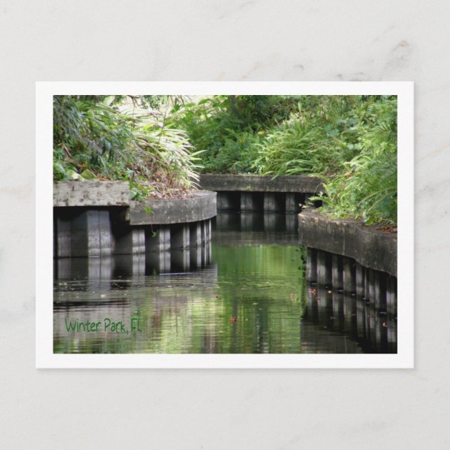 Winter Park, FL Canal Postcard (Front)