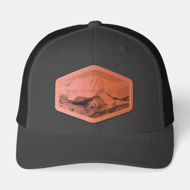 Winter Park Leather Patch Hat (Front)