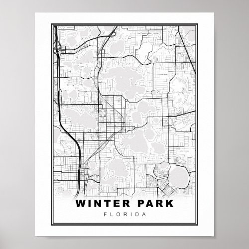Winter Park Map Poster