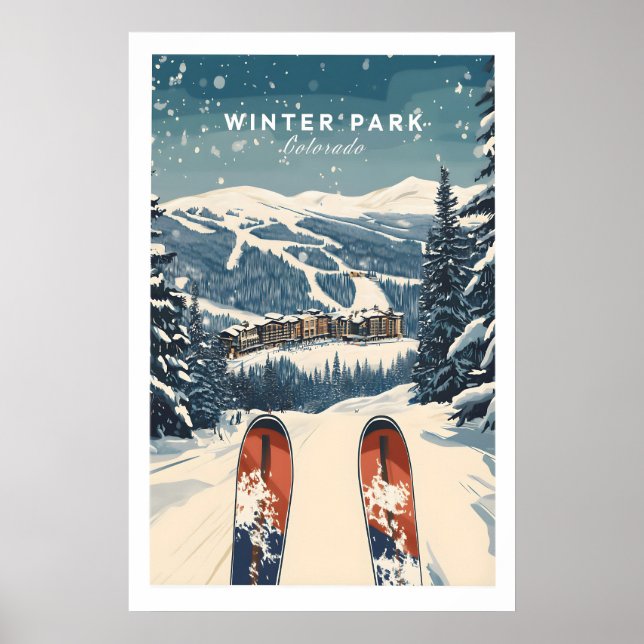 Winter Park Travel Poster - Colorado 1 (Front)