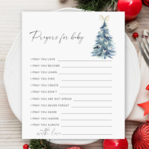Winter Party game prayers for baby