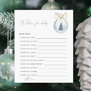 Winter Party game wishes for baby game