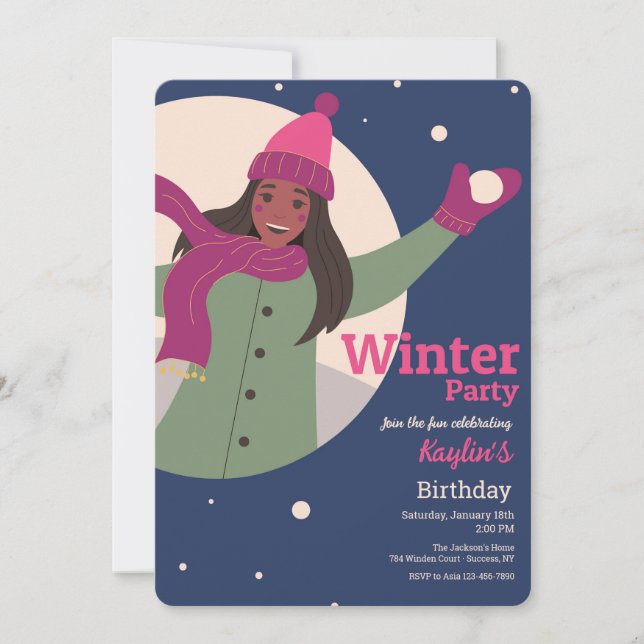 Winter Party Invitations (Front)