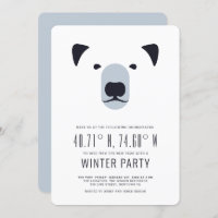 Winter Party | Polar Coordinates Invitation
