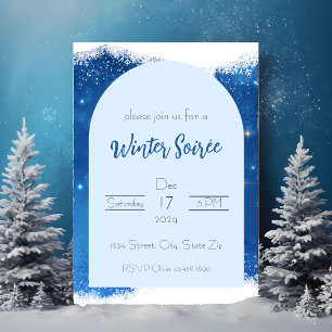 Winter Party Snow Invitation