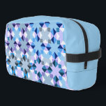 Winter patchwork star dopp kit<br><div class="desc">Winter patchwork star</div>