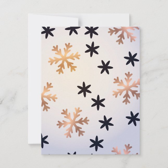 Winter Pattern 12 Note Card (Front)