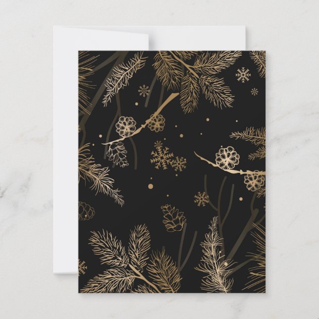 Winter Pattern 3 Note Card (Front)