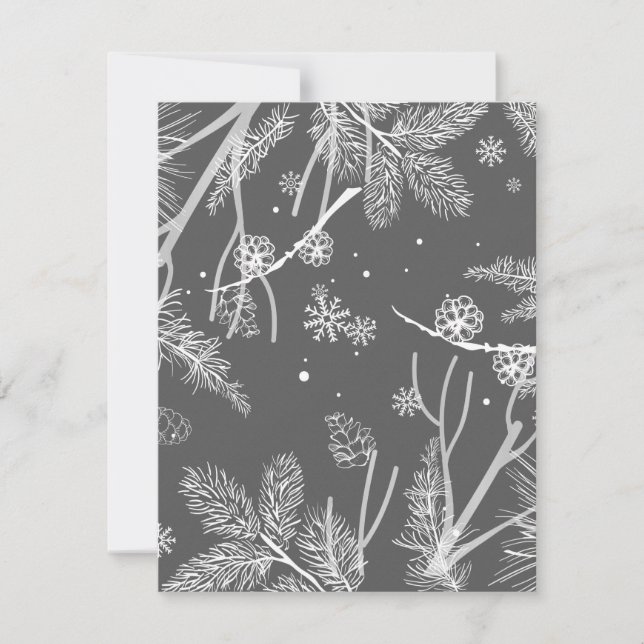 Winter Pattern 4 Note Card (Front)