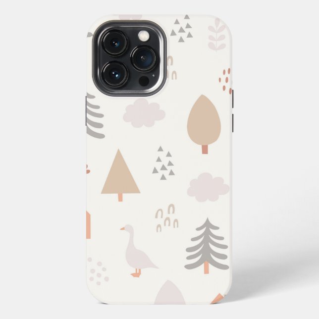 Winter pattern iphone case (Back)