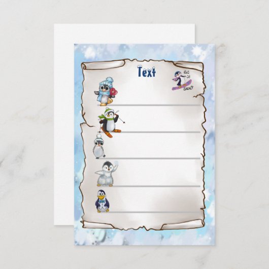 winter penguin (Front/Back)