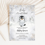 Winter Penguin Baby Shower Invitation<br><div class="desc">Welcome your little one with our heartwarming Baby It's Cold Outside Baby Shower Invitation Printable. Personalize to share the joy with your loved ones!

BS537</div>