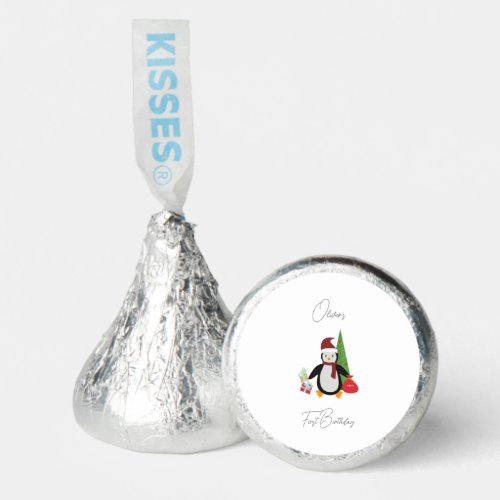 Winter Penguin Birthday Party Gifts Christmas Tree Hersheys Kisses