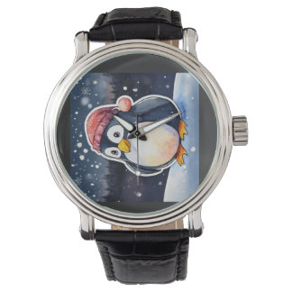 Winter Penguin E-Watch – Stylish & Fun Winter-Them Watch