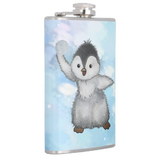 winter penguin flask
