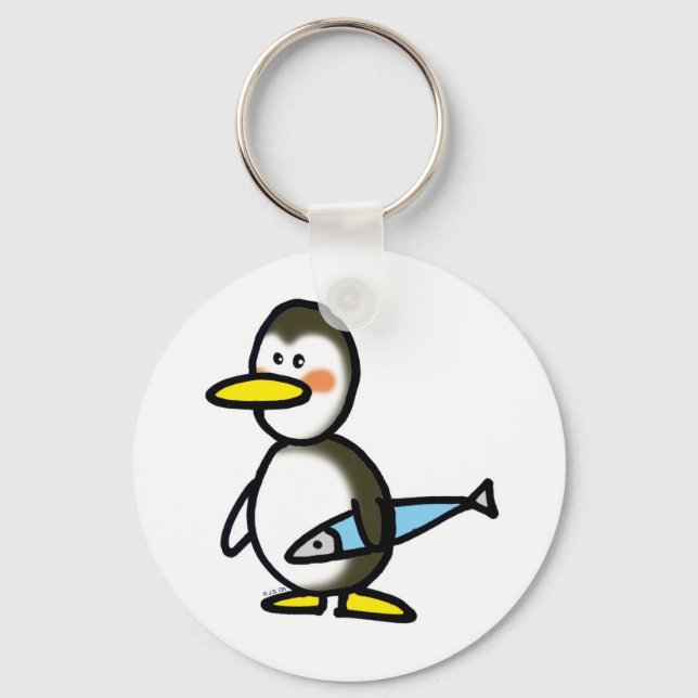 Winter penguin keychain (Front)