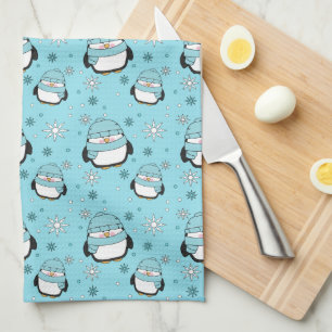 Winter Penguin Kitchen Towel
