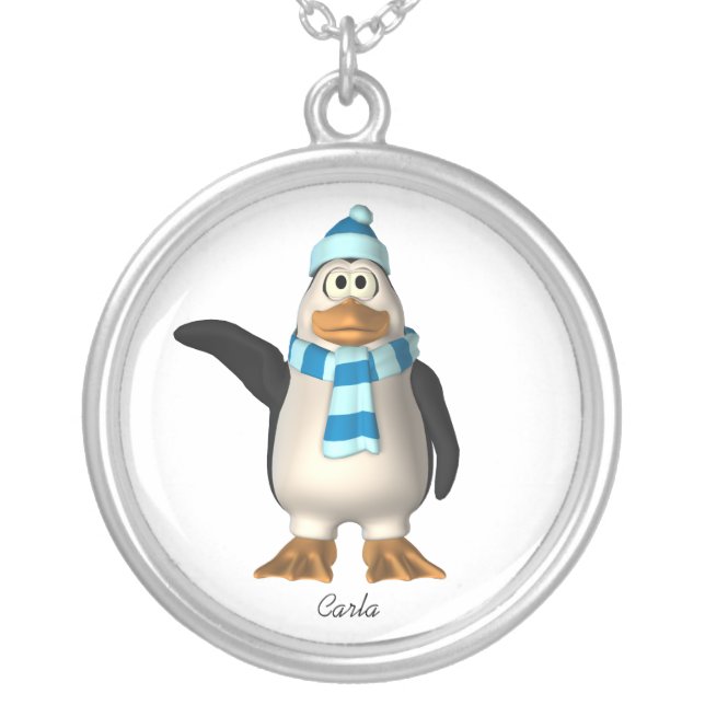 Winter Penguin Necklace (Front)