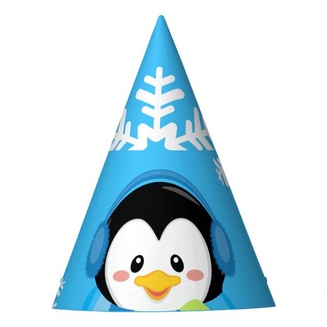 Winter Penguin Party Hat (Front)