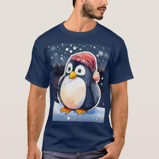 Winter Penguin T-Shirt – Cute & Cozy Cold-Weather