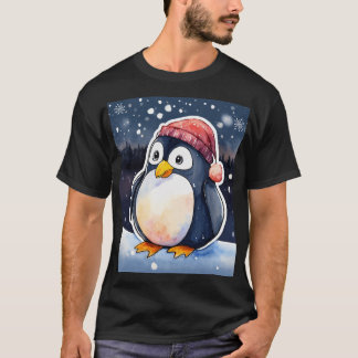 Winter Penguin T-Shirt – Cute & Cozy Cold-Weather