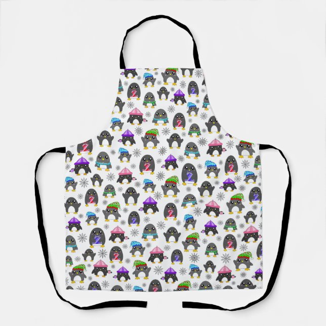 Winter Penguins Apron (Front)