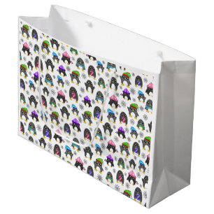 Winter Penguins Large Gift Bag