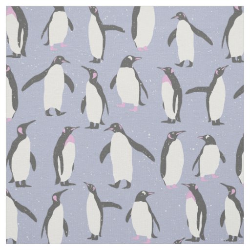 Winter Penguins seamless pattern + your ideas Fabric