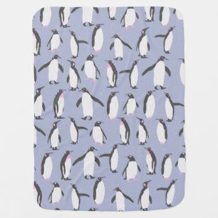 Winter Penguins seamless pattern + your ideas Swaddle Blanket