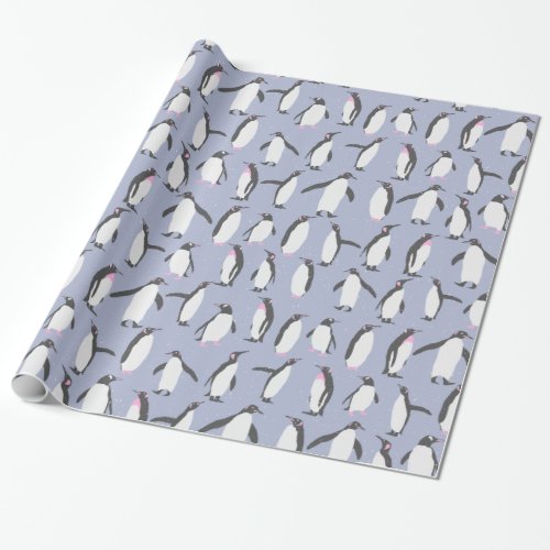Winter Penguins seamless pattern  your ideas Wrapping Paper