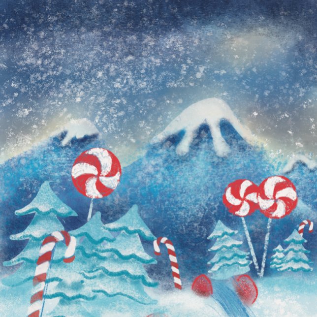 Winter Peppermint Land Greeting Card (Creator Uploaded)