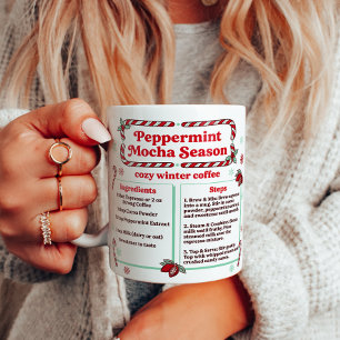 Winter Peppermint Mocha Recipe Coffee Mug